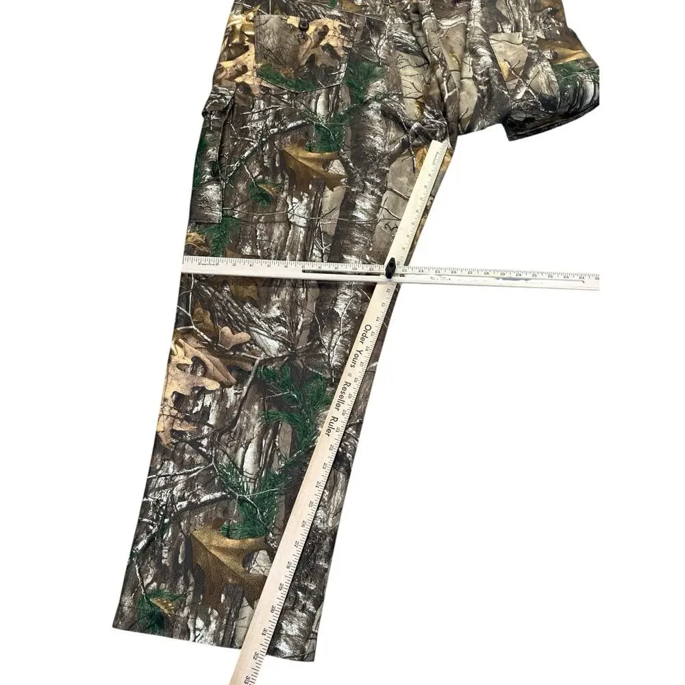 Cabela’s Mens Size 44 Pants Heavy Duty Hunting Cargo Woodland Camo Seclusion3D